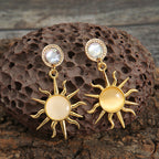 Zarte handwerkliche Ohrring