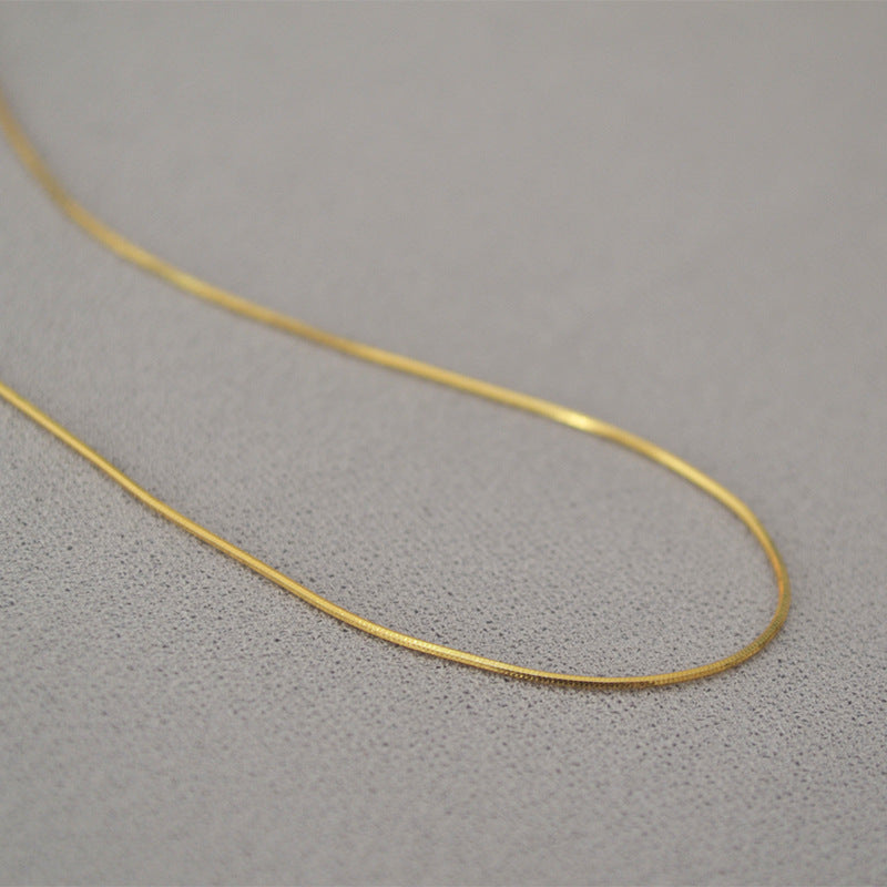 Zarte handwerkliche Gold Halskette