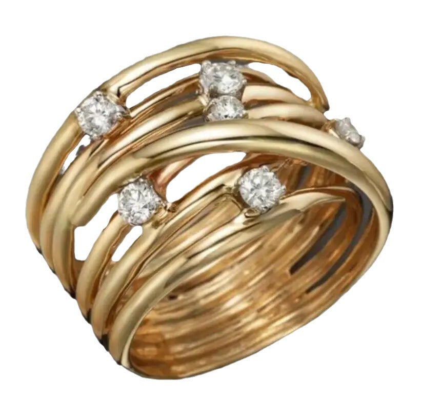 Handgefertigte Vintage Gold Ring
