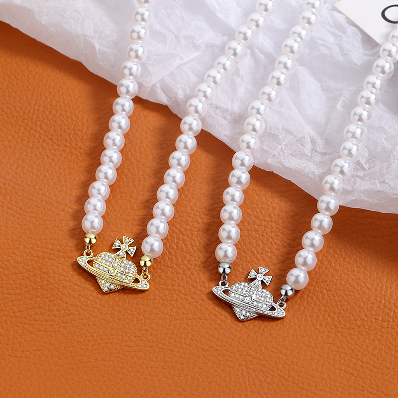 Romantische Perlen Halskette für besondere Momente