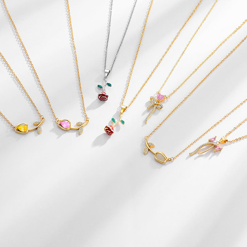 Zarte handwerkliche Halskette