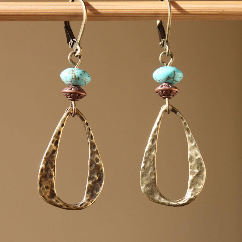 Handgefertigte Vintage Ohrring