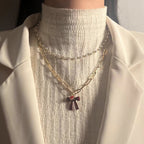 Zarte handwerkliche Perlen Halskette