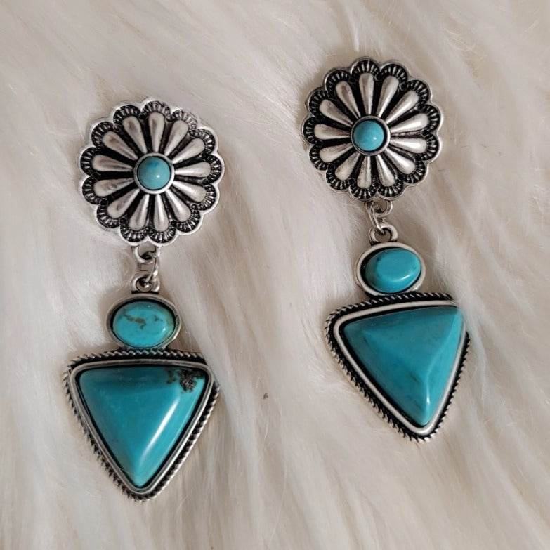 Handgefertigte Vintage Silber Ohrring