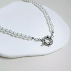 Zarte handwerkliche Perlen Halskette