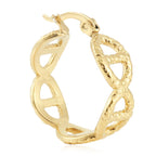 Zarte handwerkliche Gold Ohrring