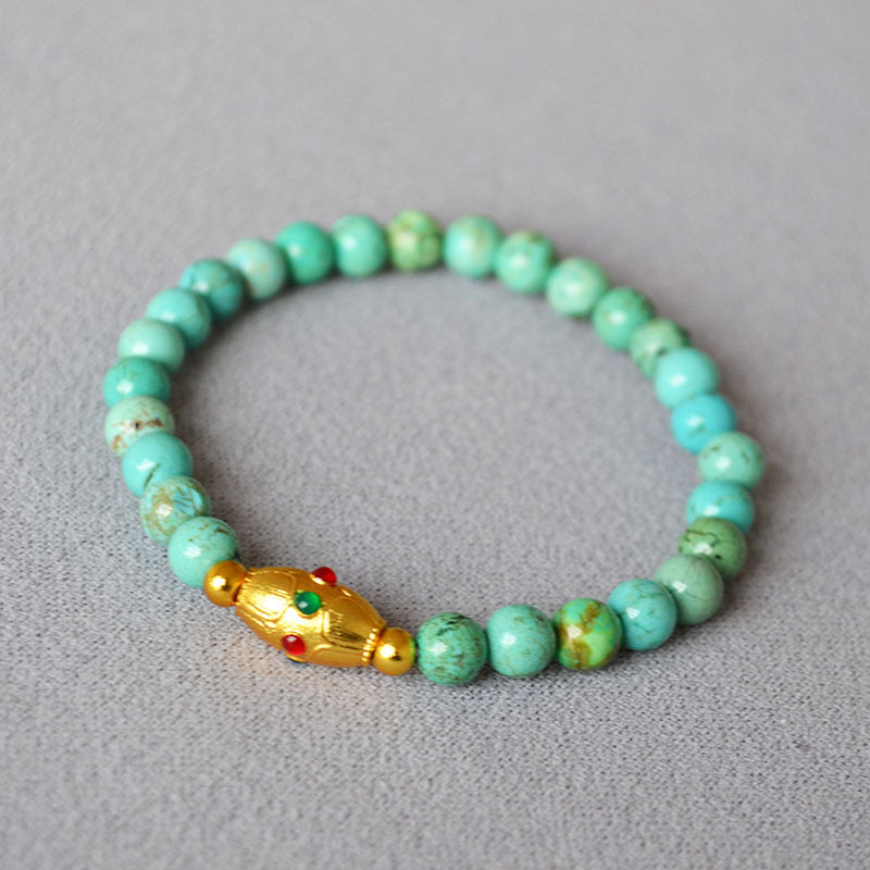 Zarte handwerkliche Gold Armband