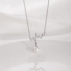 Schöne Perlen Halskette mit einzigartigem Stil