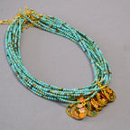 Zarte handwerkliche Gold Halskette