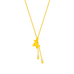 Schöne Gold Halskette mit einzigartigem Stil