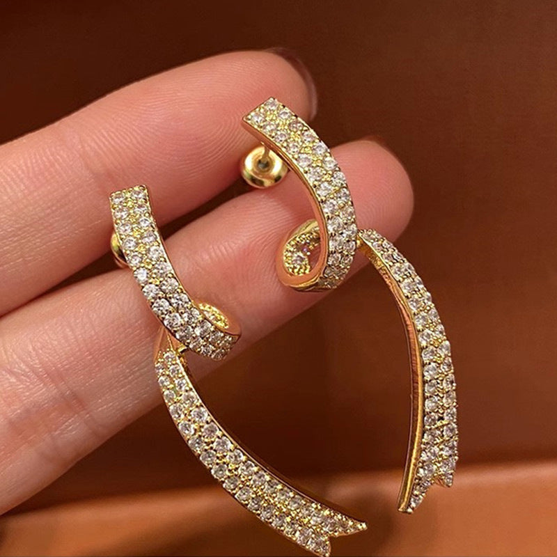 Atemberaubende Gold Ohrring für den Alltag