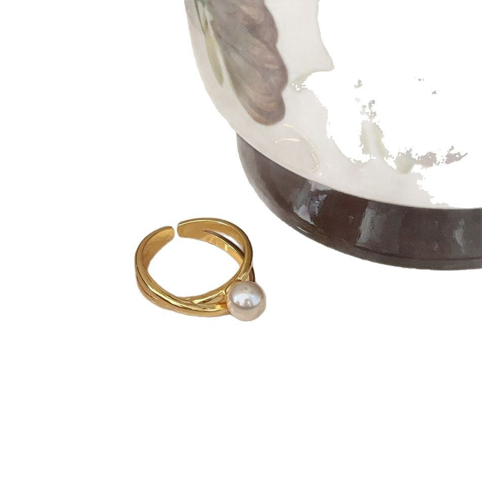 Schöne Perlen Ring mit einzigartigem Stil