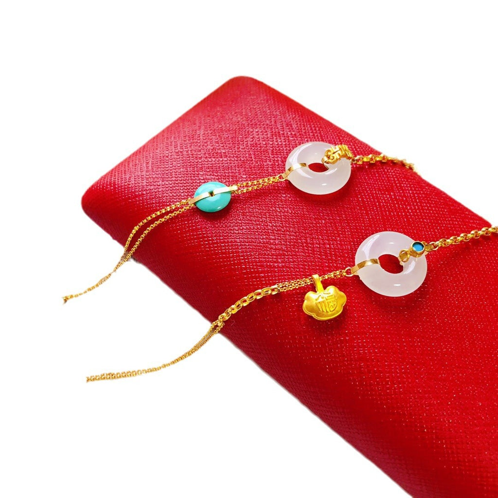 Zarte handwerkliche Silber Armband