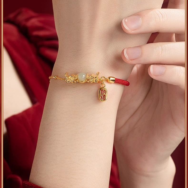 Zarte handwerkliche Perlen Armband