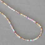 Zarte handwerkliche Perlen Halskette