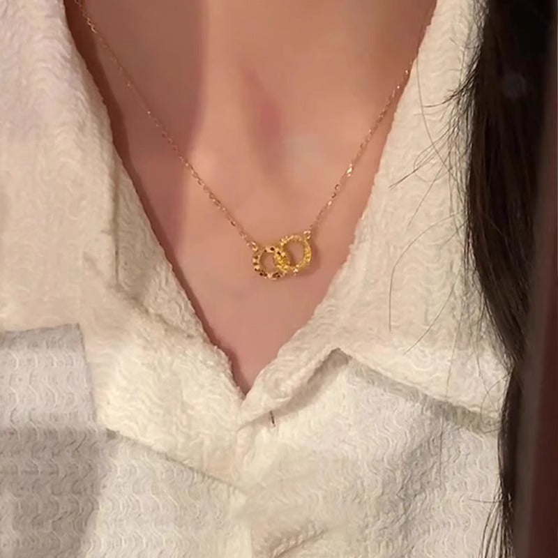 Romantische Gold Halskette für besondere Momente