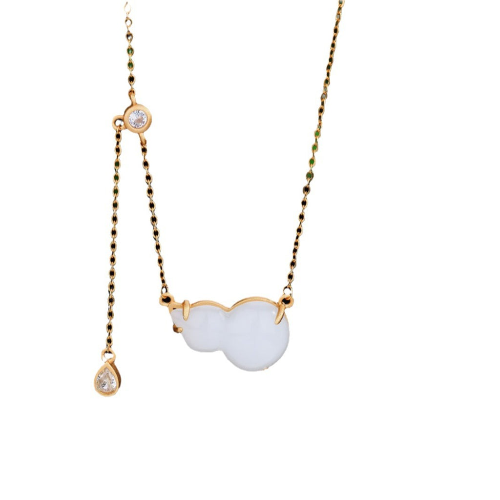 Zarte handwerkliche Gold Halskette