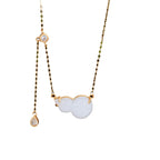 Zarte handwerkliche Gold Halskette