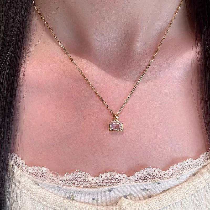 Zarte handwerkliche Gold Halskette