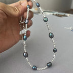 Schöne Silber Halskette mit einzigartigem Stil