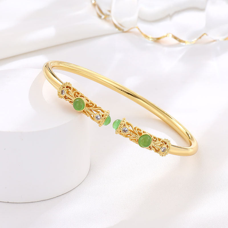 Zarte handwerkliche Gold Armband