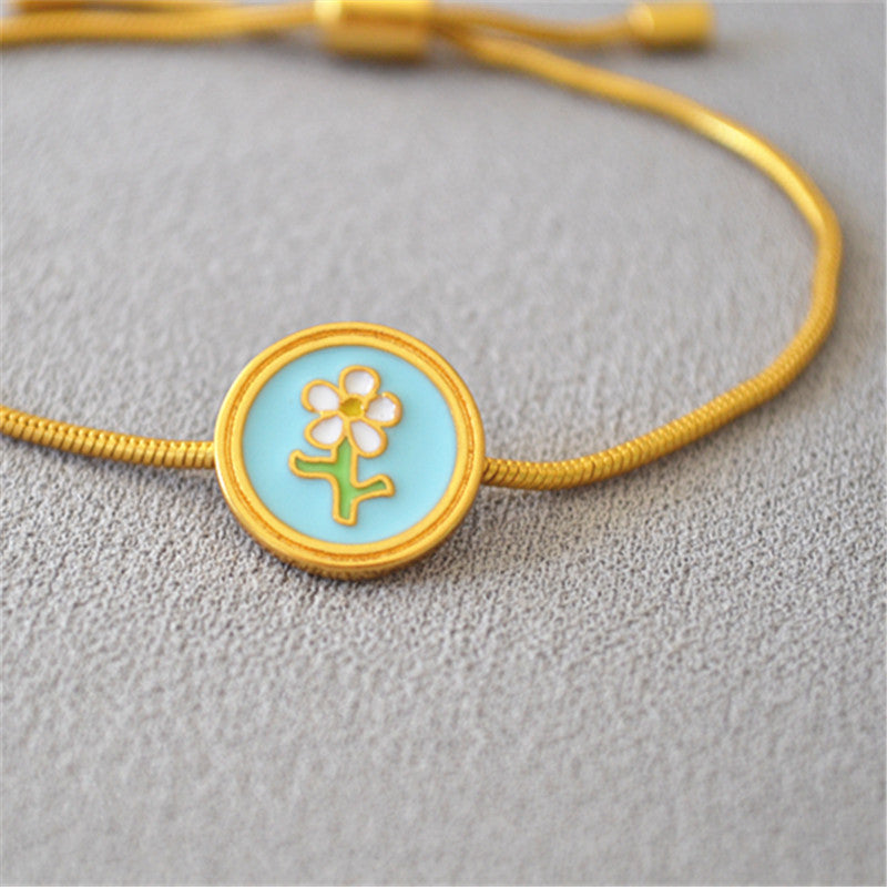 Handgefertigte Vintage Gold Armband