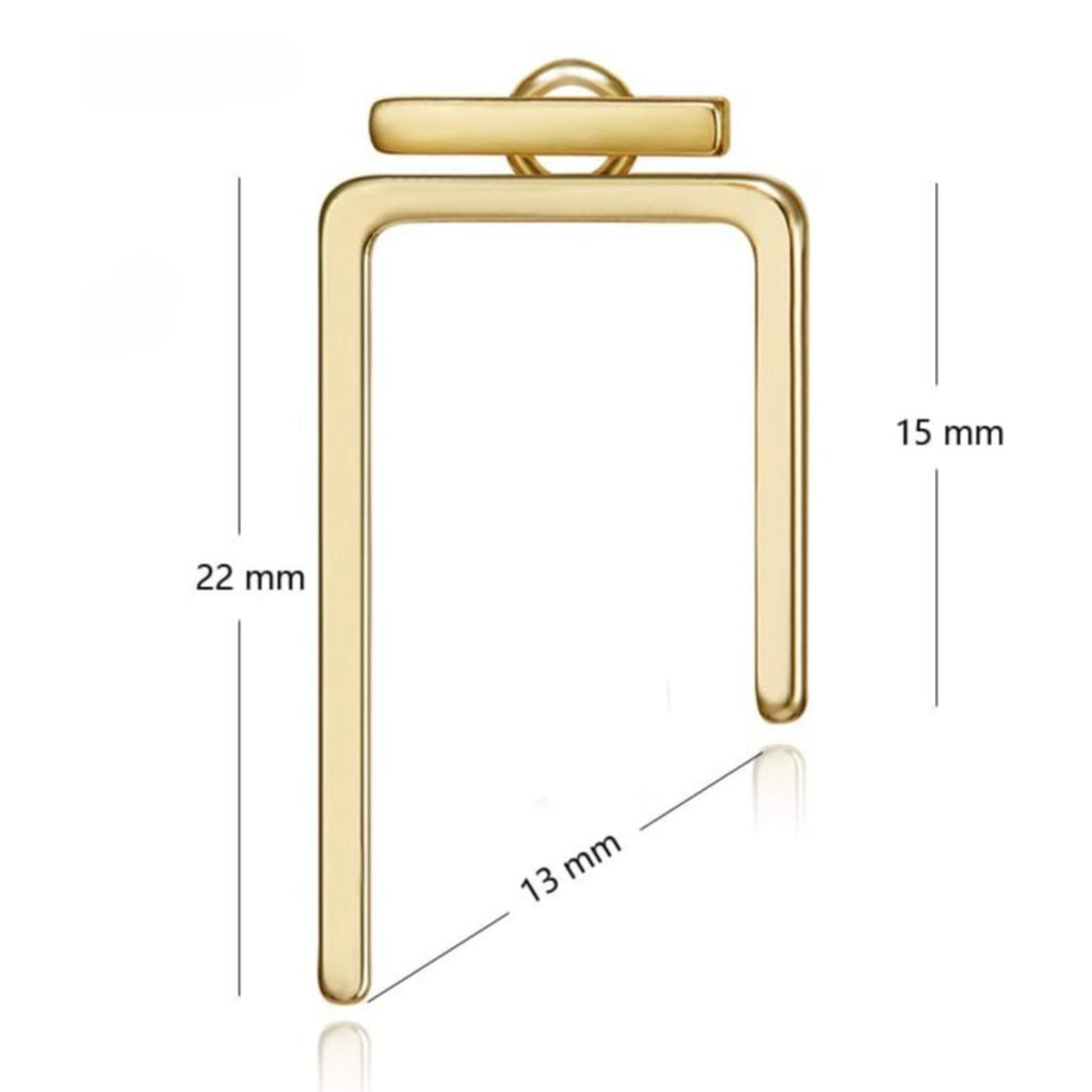 Zarte handwerkliche Gold Ohrring