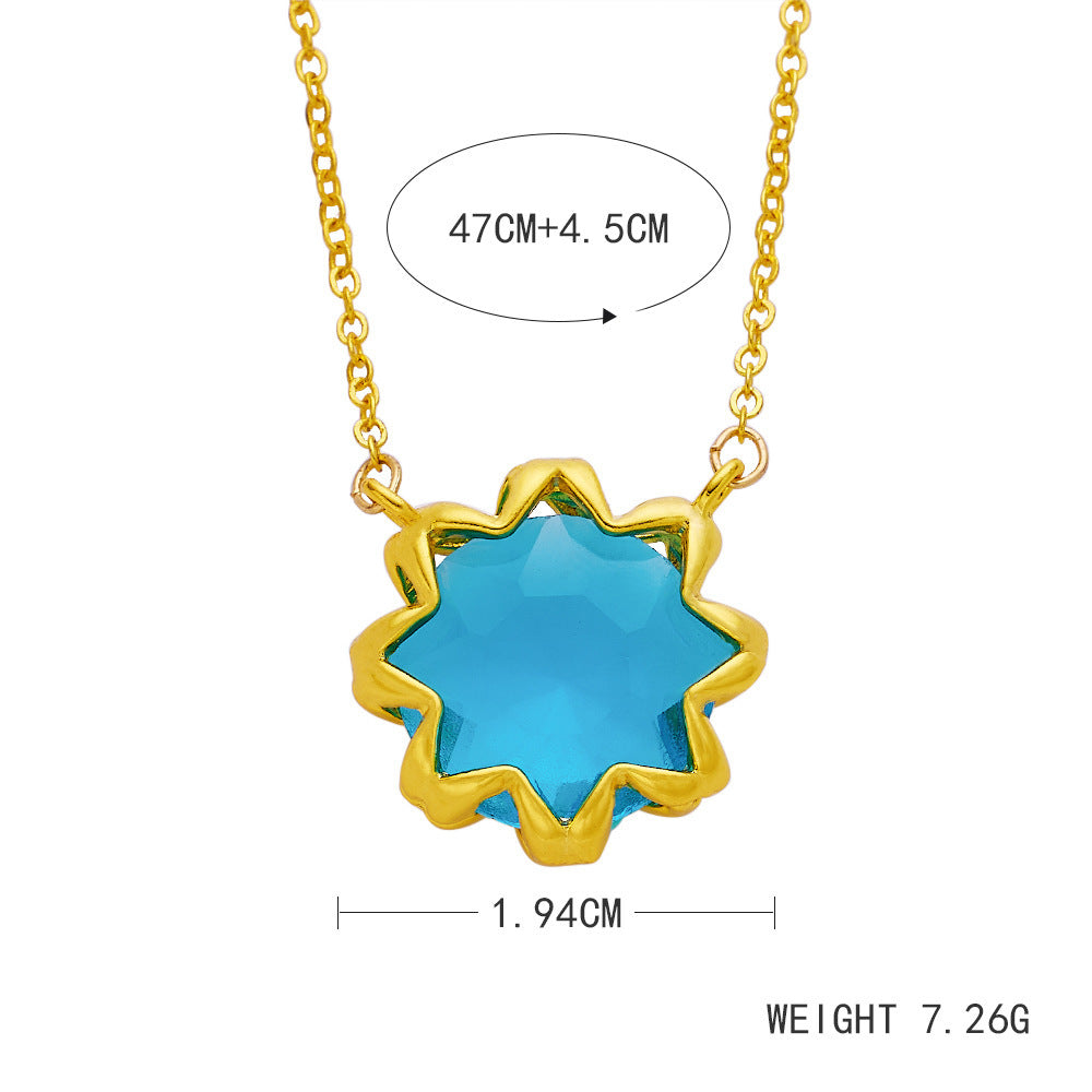 Zarte handwerkliche Gold Halskette