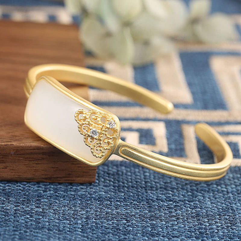 Zarte handwerkliche Silber Armband