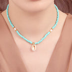 Zarte handwerkliche Halskette