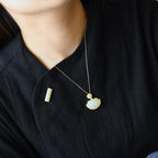 Zarte handwerkliche Silber Halskette