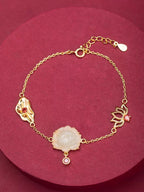 Handgefertigte Vintage Gold Armband
