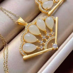 Zarte handwerkliche Silber Halskette