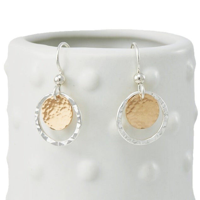 Charmante Gold Ohrring für jeden Anlass