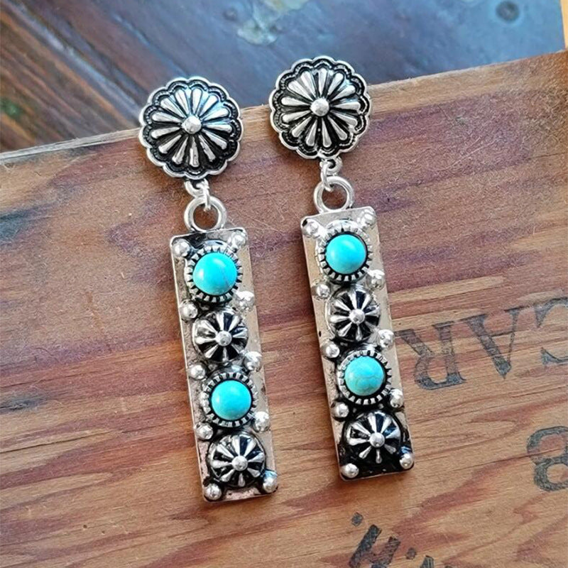 Handgefertigte Vintage Silber Ohrring