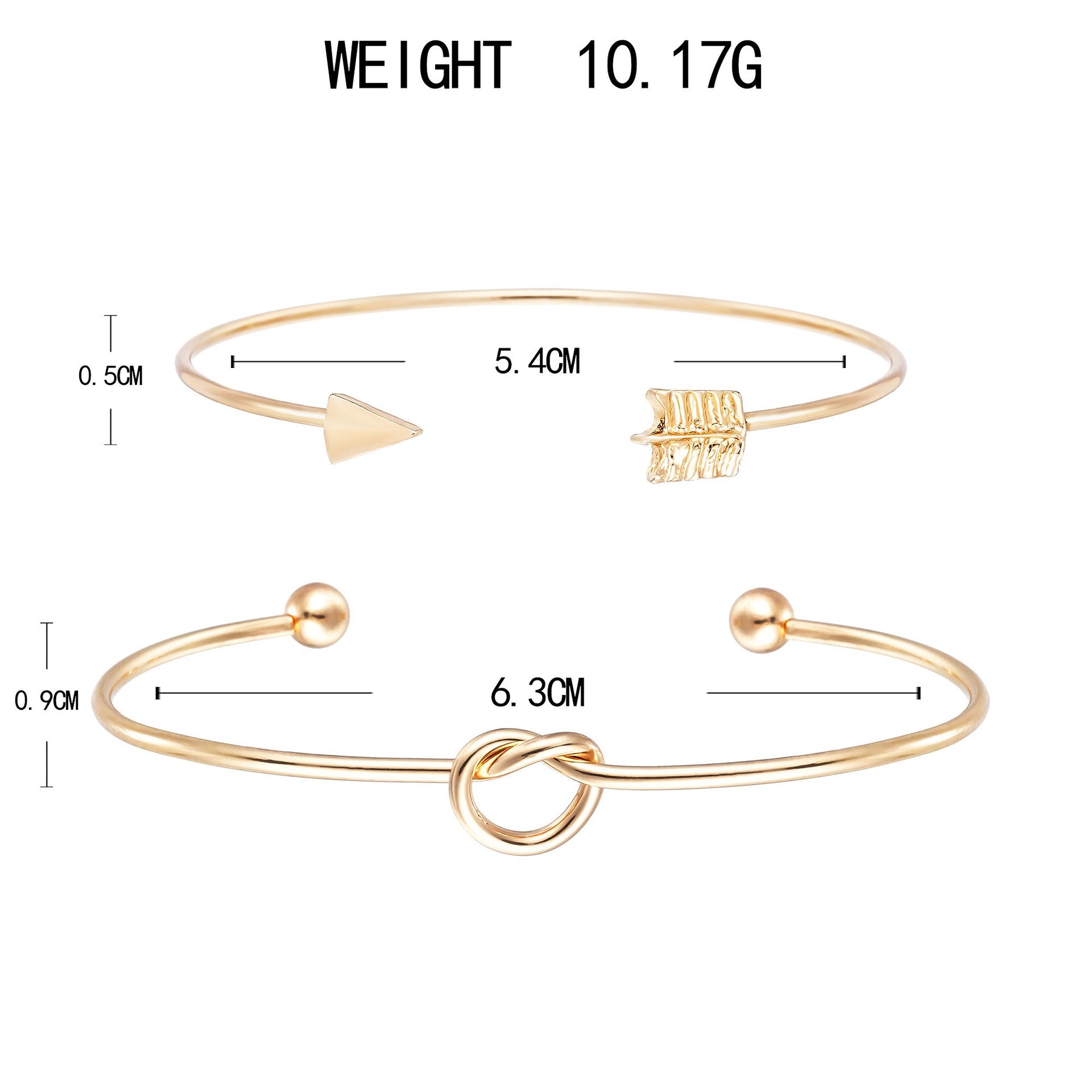 Schöne Gold Armband mit einzigartigem Stil