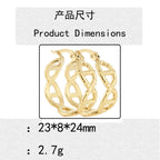 Zarte handwerkliche Gold Ohrring