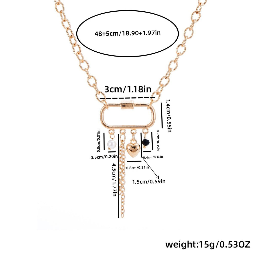 Schöne Perlen Halskette mit einzigartigem Stil