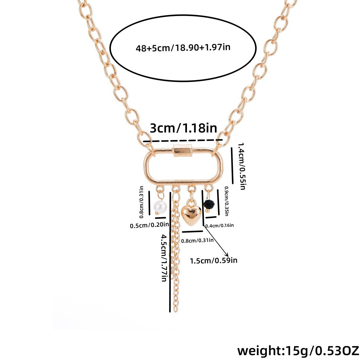 Schöne Perlen Halskette mit einzigartigem Stil