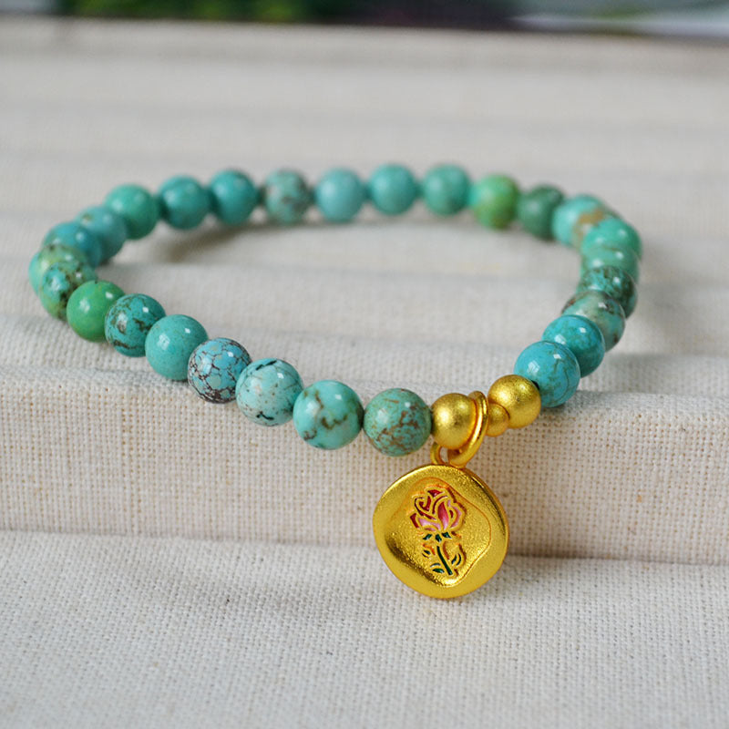 Handgefertigte Vintage Gold Armband