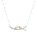 Zarte handwerkliche Silber Halskette