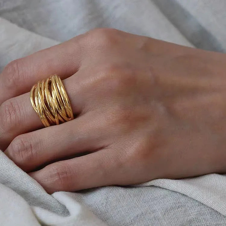 Atemberaubende Gold Ring für den Alltag