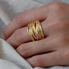 Atemberaubende Gold Ring für den Alltag