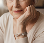 Handgefertigte Vintage Perlen Armband