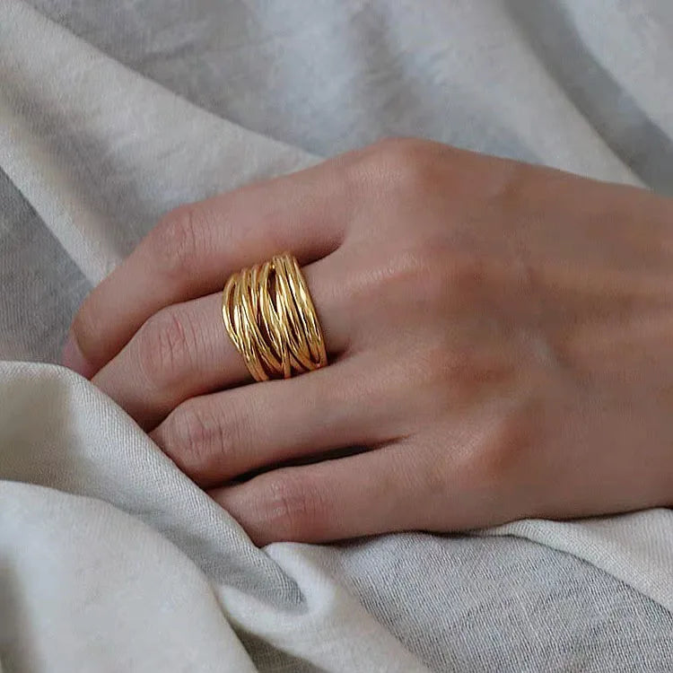 Atemberaubende Gold Ring für den Alltag