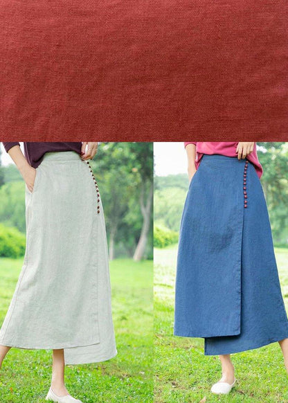 White Skirt, Loose High Waist A-line Skirt