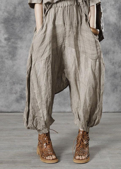 Apricot Pockets Patchwork Fall Pants