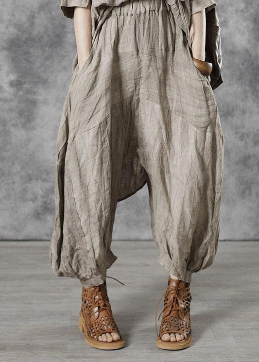 Apricot Pockets Patchwork Fall Pants