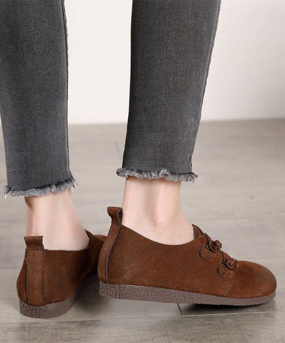 Grey Flat Feet Shoes Splicing Flat Shoes for
