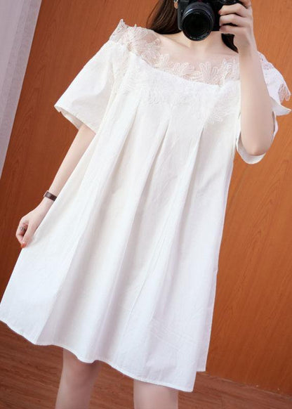 Simple Black O-neck Patchwork Summer Tulle Party Dresses Short Sleeve
